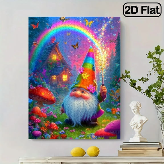 500 pieces of vertical paper jigsaw puzzle - magical dwarf figures, size 15*20.5 inches.