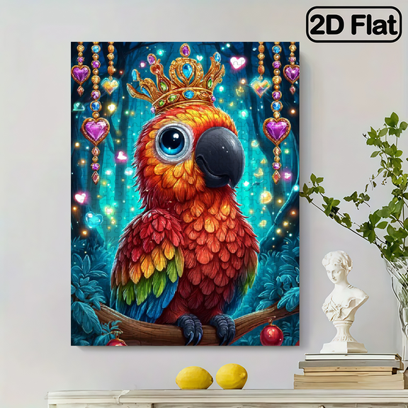 500 pieces of vertical paper jigsaw puzzle - magnificent emerald parrot, size 15*20.5 inches.