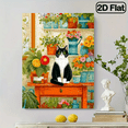 thumbnail image 1 of 500 pieces of vertical paper jigsaw puzzle -温馨花房猫咪， size 15*20.5 inches., 1 of 10
