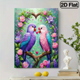 thumbnail image 1 of 500 pieces of vertical paper jigsaw puzzle - two lovebirds, size 15*20.5 inches., 1 of 10