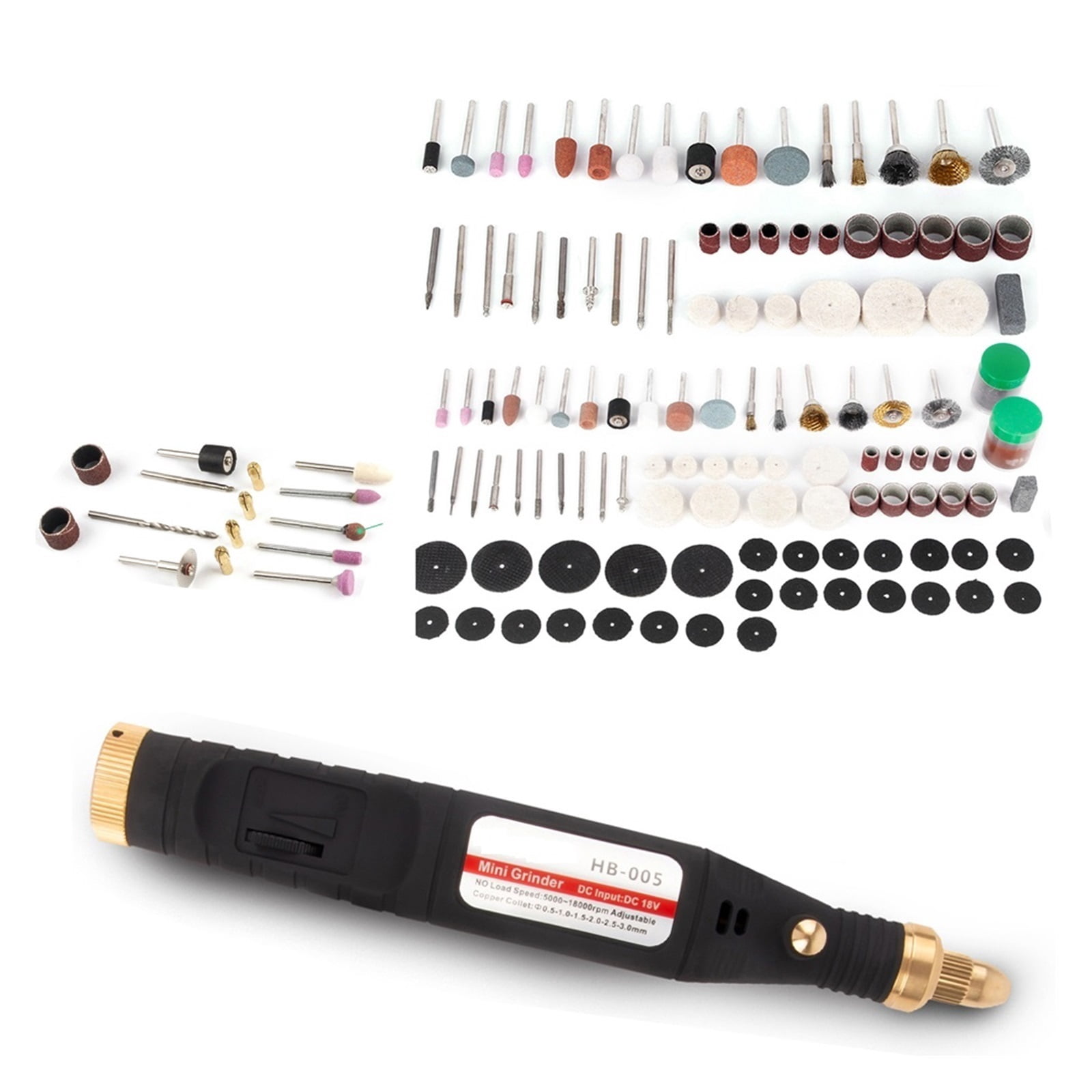 5000-18000 RPM Adjustable 5 Speed Electric Drill Grinder Engraver Pen Mini Drill Rotary Tool Grinding Machine 165Pcs Tip ,Power Tools