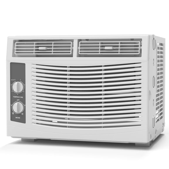 5000 BTU Window Air Conditioner Easy Cool: Cools Up to 150 sq ft, 2 Fan Speeds, 4-Way Air Direction