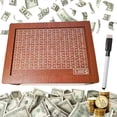 thumbnail image 1 of 5000 Cash Vault Wooden Savings Box, Cash Saver Box, Wooden Cash Saver Money Box, Money Saving Box, Piggy Bank for Adults, Wooden Money Box with Money Target and Numbers (Light Brown), 1 of 7