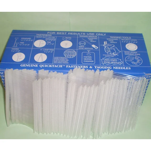 5000 Clear Standard Price Tag Tagging Tagger Gun 2 Pin Barbs Fasteners 2