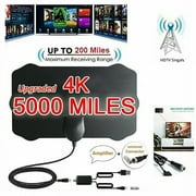 5000 Mile Range HDTV Antenna 4K HD Indoor Digital TV Aerial Signal Amplifier