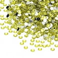 thumbnail image 1 of 5000-Pack Resin Flatback Rhinestone, 4mm Flat Back Rhinestones Crystals Bulk for Crafts/Clothes/Nail Decoration [Lemon Yellow], 1 of 6