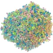 5000 Pcs 1.10 lbs / 500 g Glow in the Dark Stones, Small Colorful Gravel, Luminous Stones for Walkway, Pathway, Safe-to-Use Glow Rocks Outdoor Garden for Fish Tank, Aquarium, Yard Decor