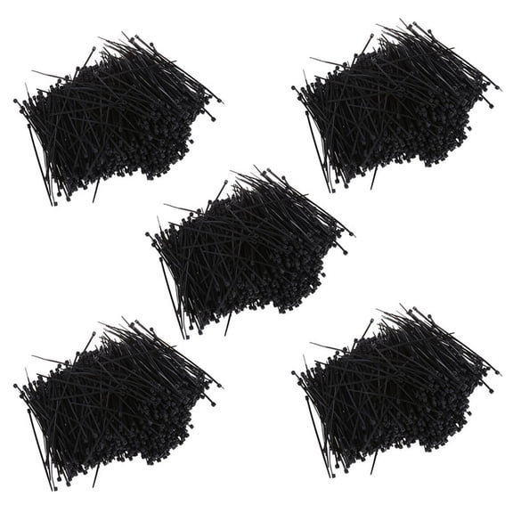 5000 Pcs Black Nylon Cable Zip Tie Fasten Wrap 95mm x 2mm