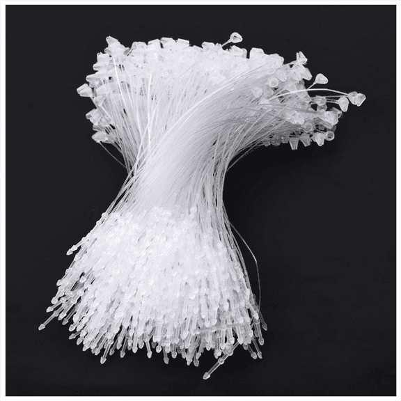 5000 Pieces White Snap Lock Pins Loop Price Tag Fastener 5 Inch 130mm