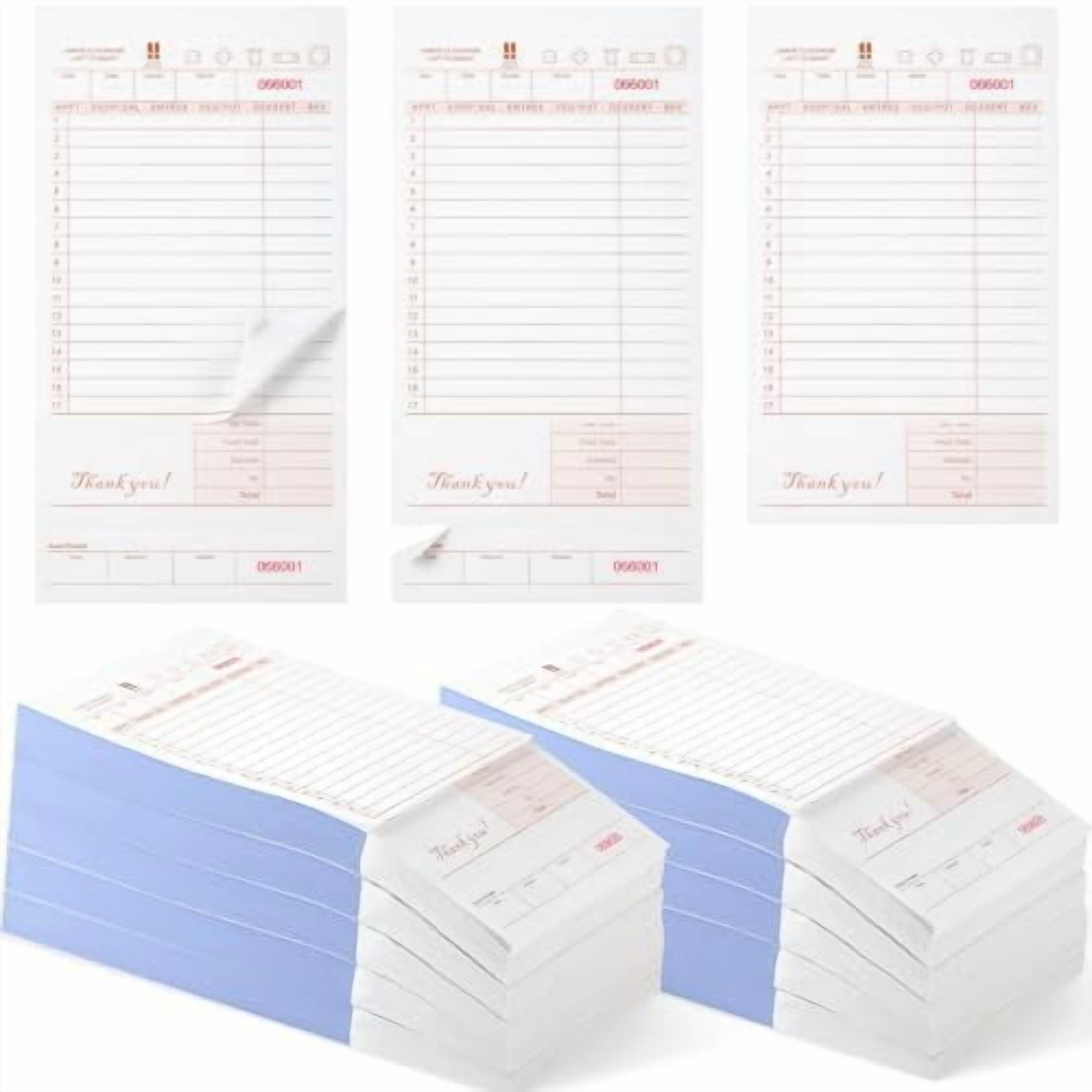 5000 Sheets Guest Check Books 2 Part Carbonless Guest Check Pads ...