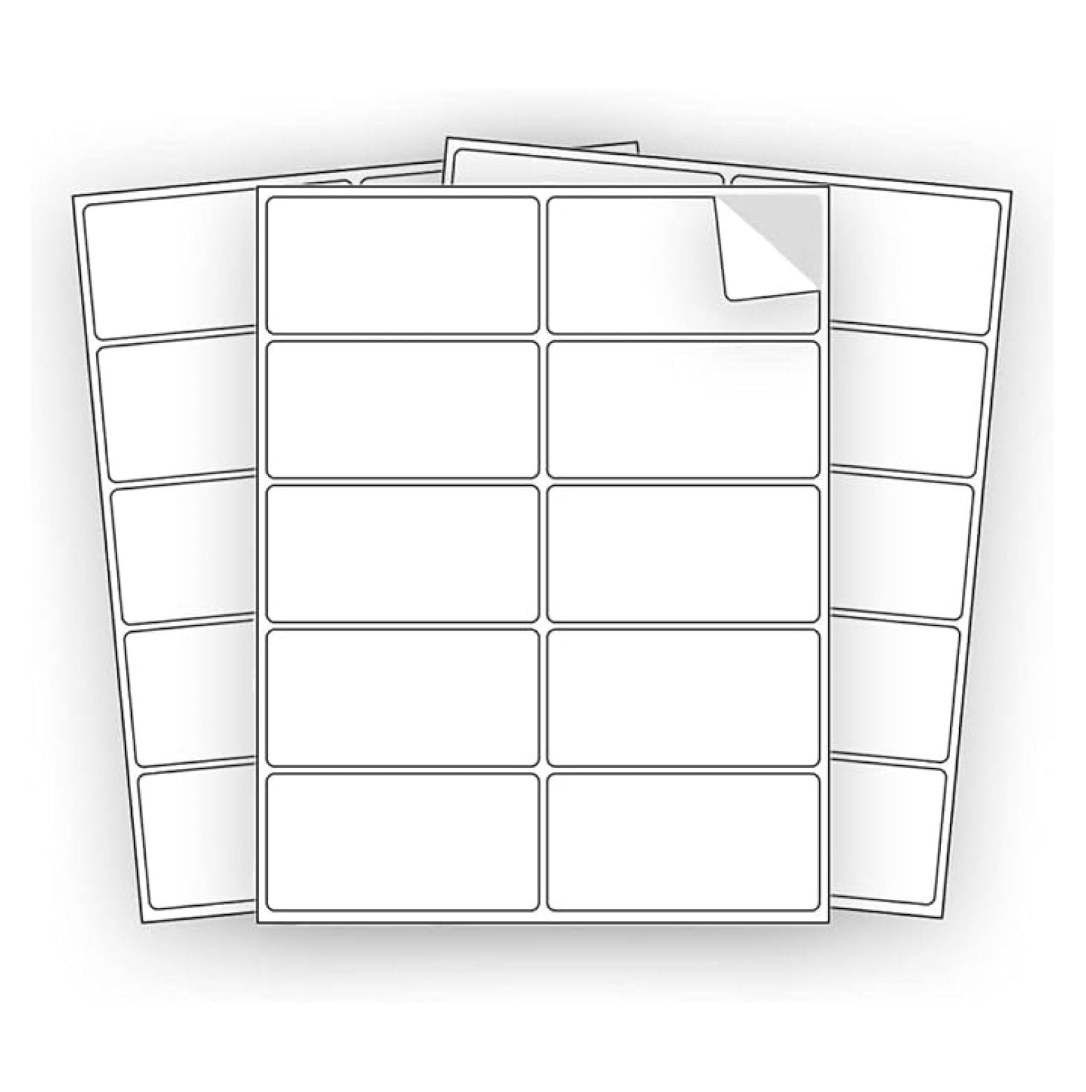 5000 Shipping Labels 4 x 2 inches Mailing Address Blank White Self Adhesive for Laser Inkjet Printer 4x2