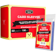 Cardboard Gold 5000 Penny Sleeves - Crystal-Clear, Durable 2-5/8" x 3-5/8" Card Protectors for Standard Trading Cards