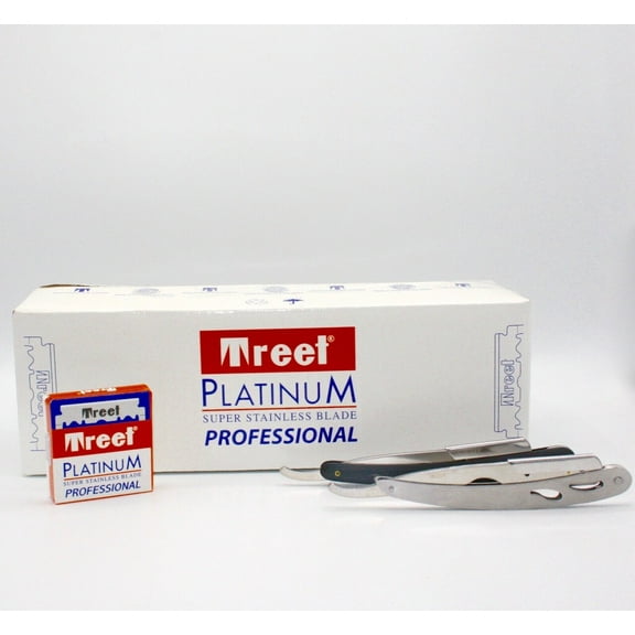 5000 Treet Platinum Professional single edge Half razor blades+2free Metal Razor
