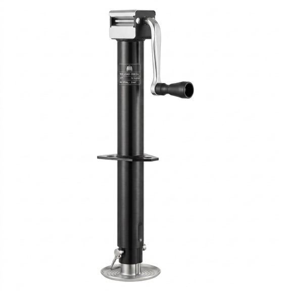 5000 lbs A-Frame Trailer Jack, 15" Vertical Travel Jack Stand with Rectangular Footpad & Handle for RV, Utility, Horse, and Yacht Trailers