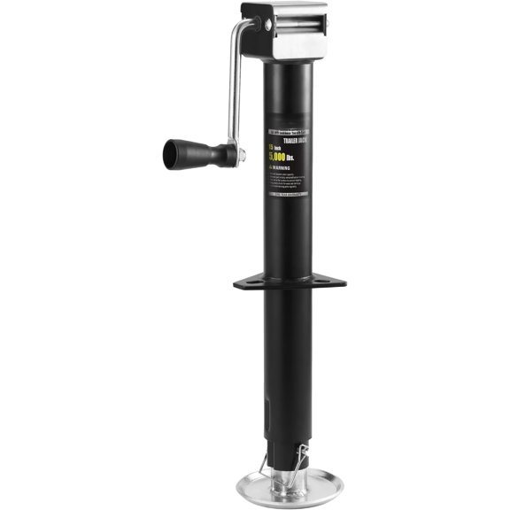 5000 lbs A-Frame Trailer Jack, 15" Vertical Travel with Adjustable Drop , Heavy Duty Side Wind Jack for Utility, Yacht, and Camper