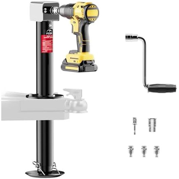 5000 lbs A-Frame Trailer Jack, 20-24V Cordless Drill Compatible, 23" Lift, for Utility,RVs$$Tools & Hardware Other