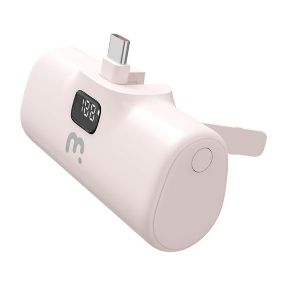 5000 mAh USB‑C Portable Travel-Ready Compact USB-C Quick-Charge Portable Charger with Built-In Stand