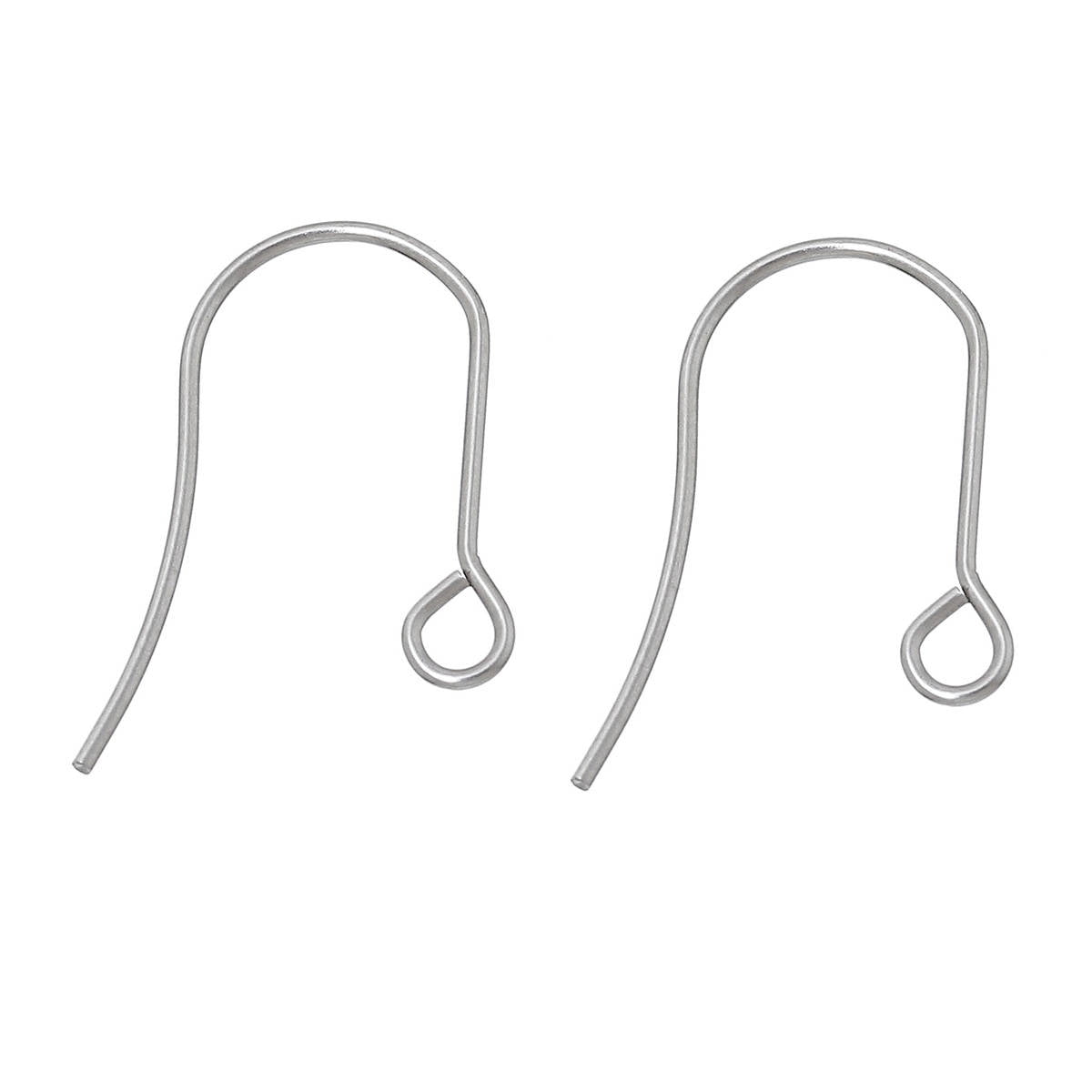 5000 pcs 304 Stainless Steel Earring Hooks with Loop Hole - 19mm x 14mm - Tarnish Resistant!