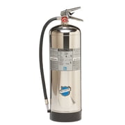 50000 Stainless Steel Water Pressurized Hand Held Fire Extinguisher with Wall Hook, 2.5 Gallon Agent Capacity, 7" Diameter x 9" Width x 24-1/2" Height