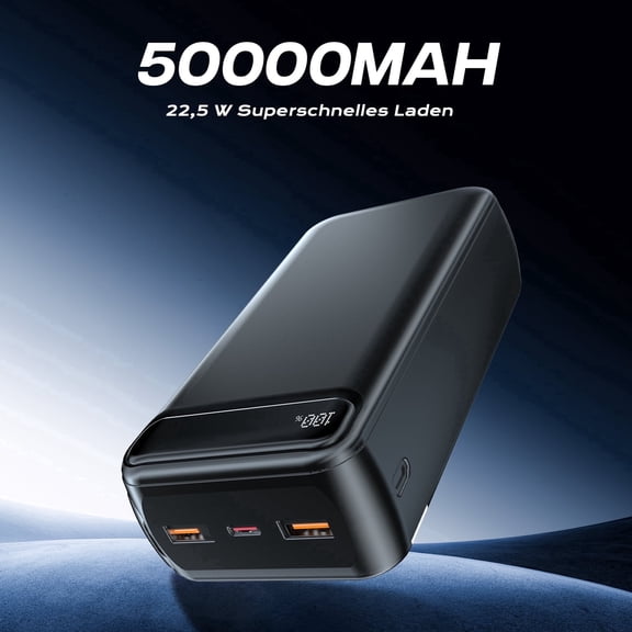 P.Toultek 22.5W PD3.0 Quick Charge Function 50000 mAh Portable Power Pack