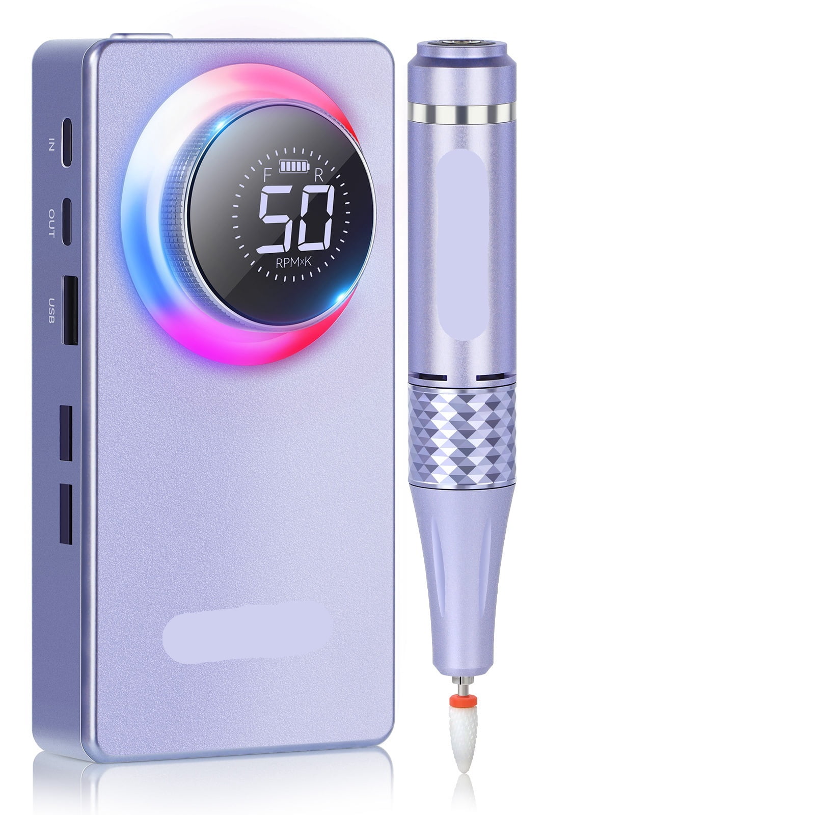 50000RPM Rechargeable Electric Nail Drill Machine Professional Drill Bit Tools for Acrylic Gel Nails Fast Removal