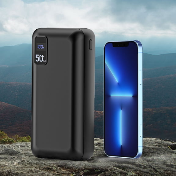 50000mAh Digital Device Backup Power Bank, 22.5W Fast Charging, LED Display, Multi-Device Simultaneous Charging, Home Emergency Charging Solution