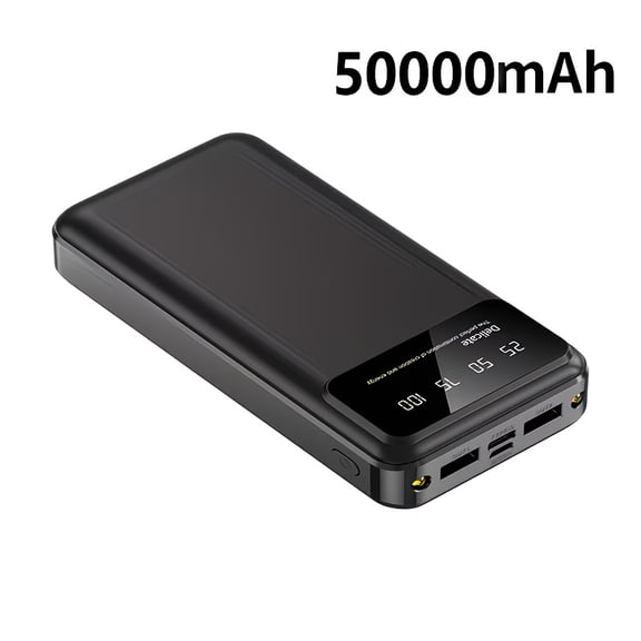 50000mAh High Capacity Portable Power Bank with LED Display & Flashlight, Emergency Backup Battery for Phones Electronics Outdoor Travel, Perfect Holiday Gift