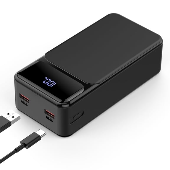 50000mAh High Capacity Power Bank, 22.5W Fast Charging Portable Charger PD&QC 3.0, 5 Output 2 Input Large Powerbank with LED Display USB C Battery Pack Charger Portable for Outdoor Camping Travel