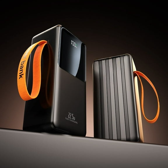 50000mAh Mobile Power Quick Charger Portable, Built-in 4 Cables, Large Capacity Fast Charging Battery Pack Compatible with More Mobile Phone Models, Outdoor Emergency Charging Bank