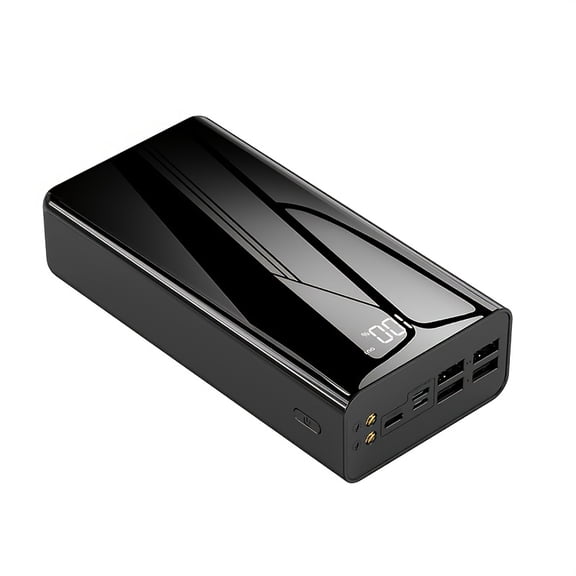 50000mAh Portable Power Bank with LED Flashlight & Display, Fast Charging via Multiple USB/Type-C Ports for Smartphones & Devices