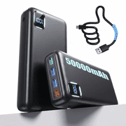 50000mAh Power Bank 30W PD Fast Charging Portable Charger with 4 Outputs Battery for iPhone 17 16 15 14 Samsung Galaxy Camping by Tilnce