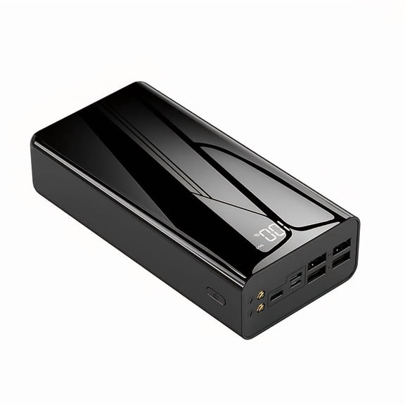 50000mAh Portable Power Bank with LED Flashlight & Display, Fast Charging via Multiple USB/Type-C Ports for Smartphones & Devices