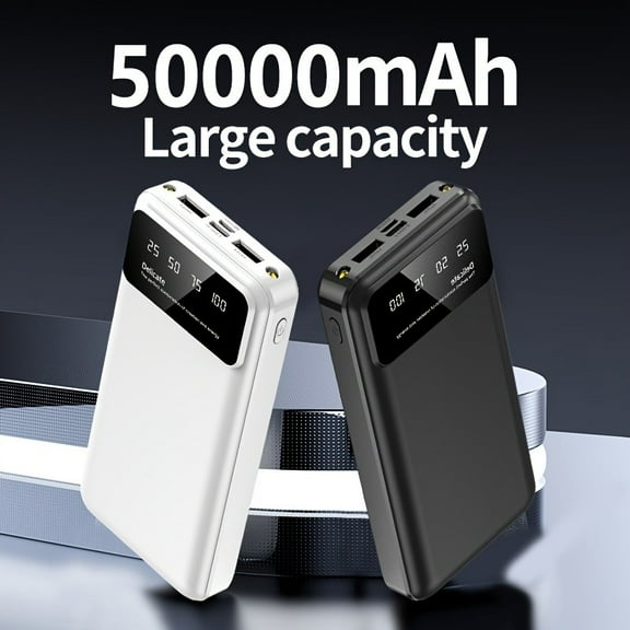 50000mAh Power Bank Fast Charging Battery Pack with USB C for Cell Phones