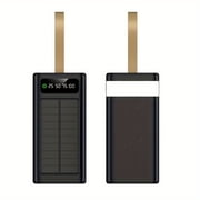 50000mAh Solar Power Bank with 22.5W Fast Charge, 7 USB Ports & Flashlight for Camping, Emergency, Mobile Devices - Perfect Gift