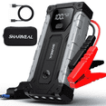 thumbnail image 1 of 6000A Car Jump Starter, 12V 8000 mAh Portable Jump Starter Car Battery Booster Jump Box Pack for 10.0L Gas & 9.0L Diesel Engines with LED Light, 1 of 10