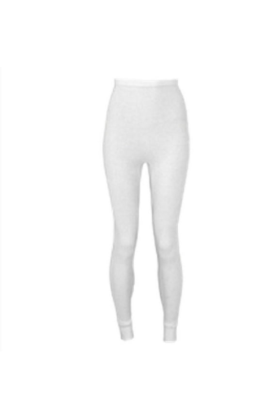 5000DR Women's White Warmwear Traditional Waffle Thermal Bottoms