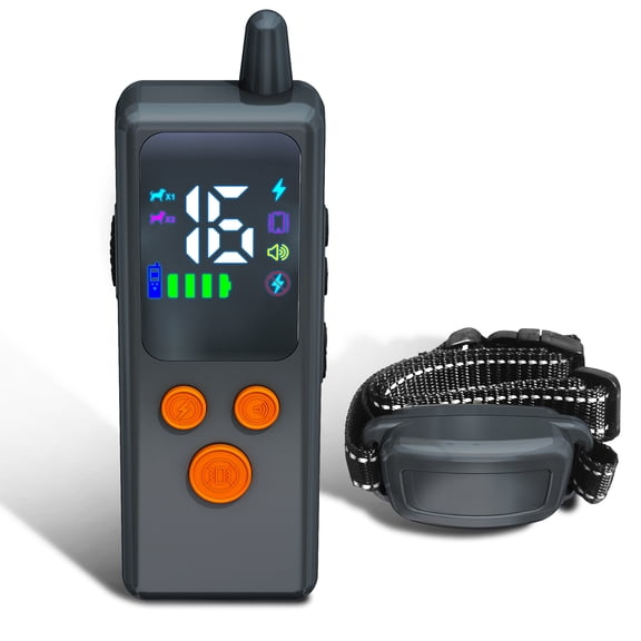 5000FT Long Range Dog Training Collar Remote Dog Collar Beep Vibration Shock IPX7 Waterproof Rechargeable for Indoor Outdoor Training