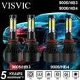 thumbnail image 1 of 5000K 9005 9006 LED Headlight Bulb Kit for GMC Sierra 2001-2006 Canyon 2004-2011, 1 of 5