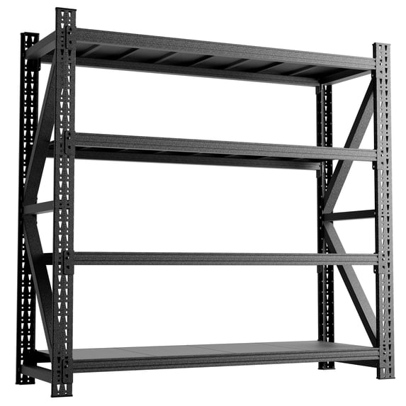 5000LBS Industrial Shelving Heavy Duty Metal Adjustable Garage Storage Unit Black