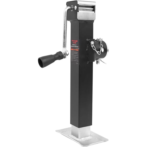 5000LBS Swivel Trailer Jack - Heavy Duty Swivel RV Boat Weld- Pipe-Mount Swivel Trailer Jack, 10" Vertical Travel Capacity 5000 LBS