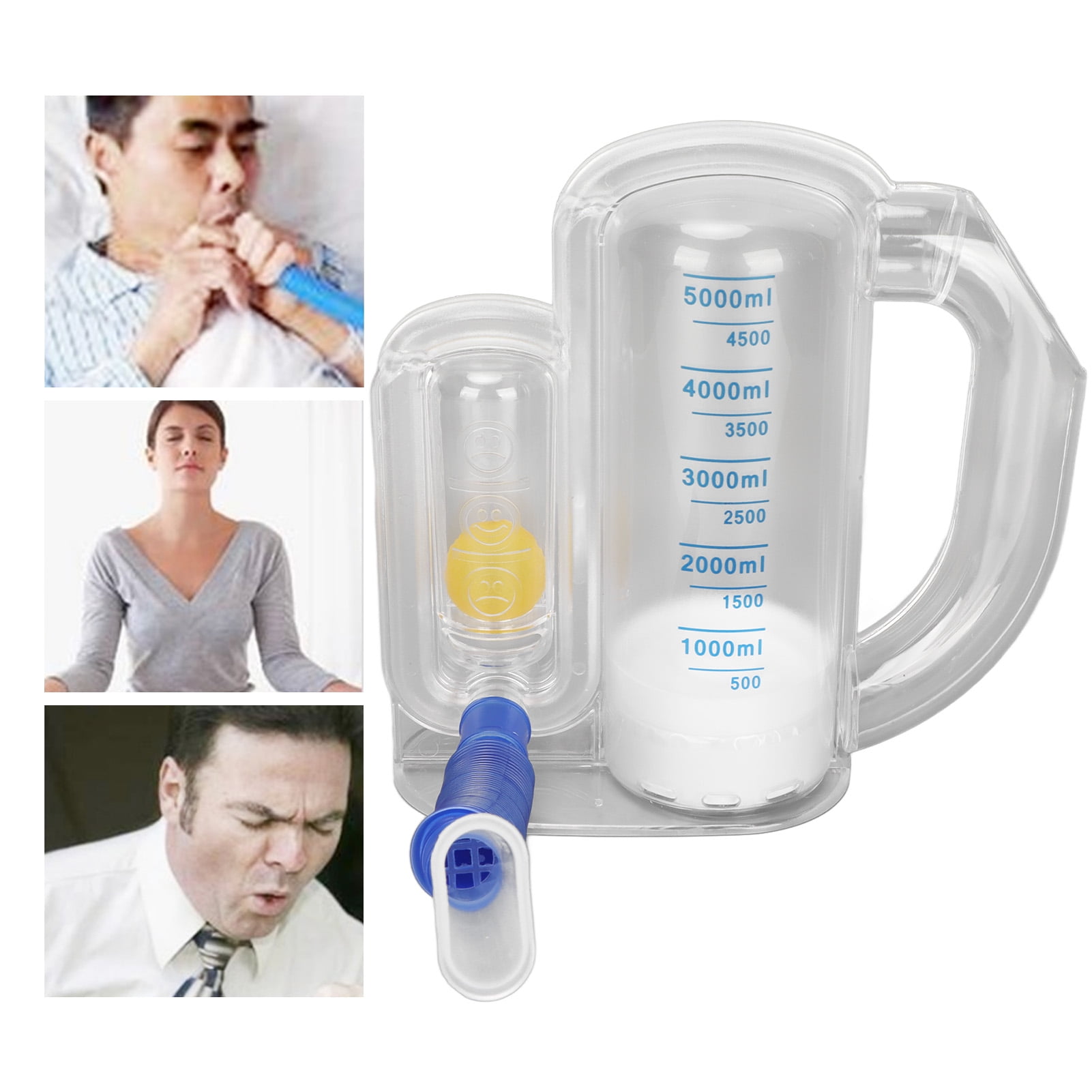 5000ML Spirometry Breathing Trainer, Pulmonary Respiration Capacity