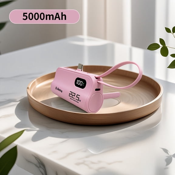 5000Mah Portable Power Bank, 22.5W Quick Charge, Features Type-C Output, Compatible with Iphone 16/15 And Android Devices, Ideal for Travel