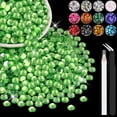 thumbnail image 1 of 5000PCS 3mm Resin Rhinestones in Bulk (Red), Bedazzling Flatback Crystals for Crafts DIY Nail Decoration, Gems Charms for Tumbler Shoes Clothing Fabric with Pickup Pen and Tweezers, 1 of 7