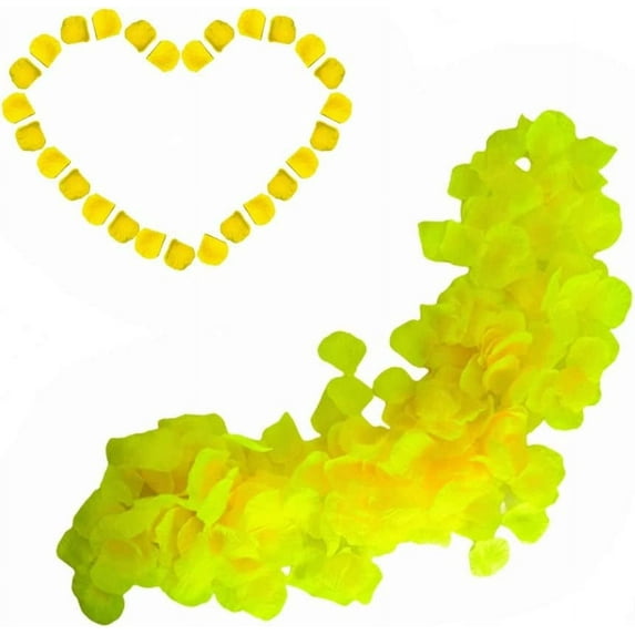 5000Pcs Artificial Rose Petals,Faux Rose Petals Romantic Decoration,Rich Colors Fake Silk Flowers Petals for Wedding Valentine's Day Birthday Confession Surprise Party Decor (Orange)