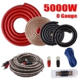 thumbnail image 1 of 5000W 0 Gauge Car Power Amplifier Wiring Kit Audio Subwoofer AMP RCA Cable Sub, 1 of 7