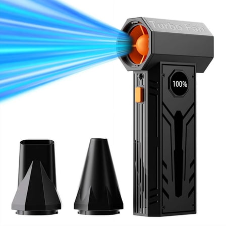 5000W Cordless Thermal Snow Blower –3-Speed, 8000mAh  Portable for Car Windshield Defrost, Snow Removal