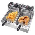 5000W Deep Fryer, 12L Electric Dual Deep Fryer