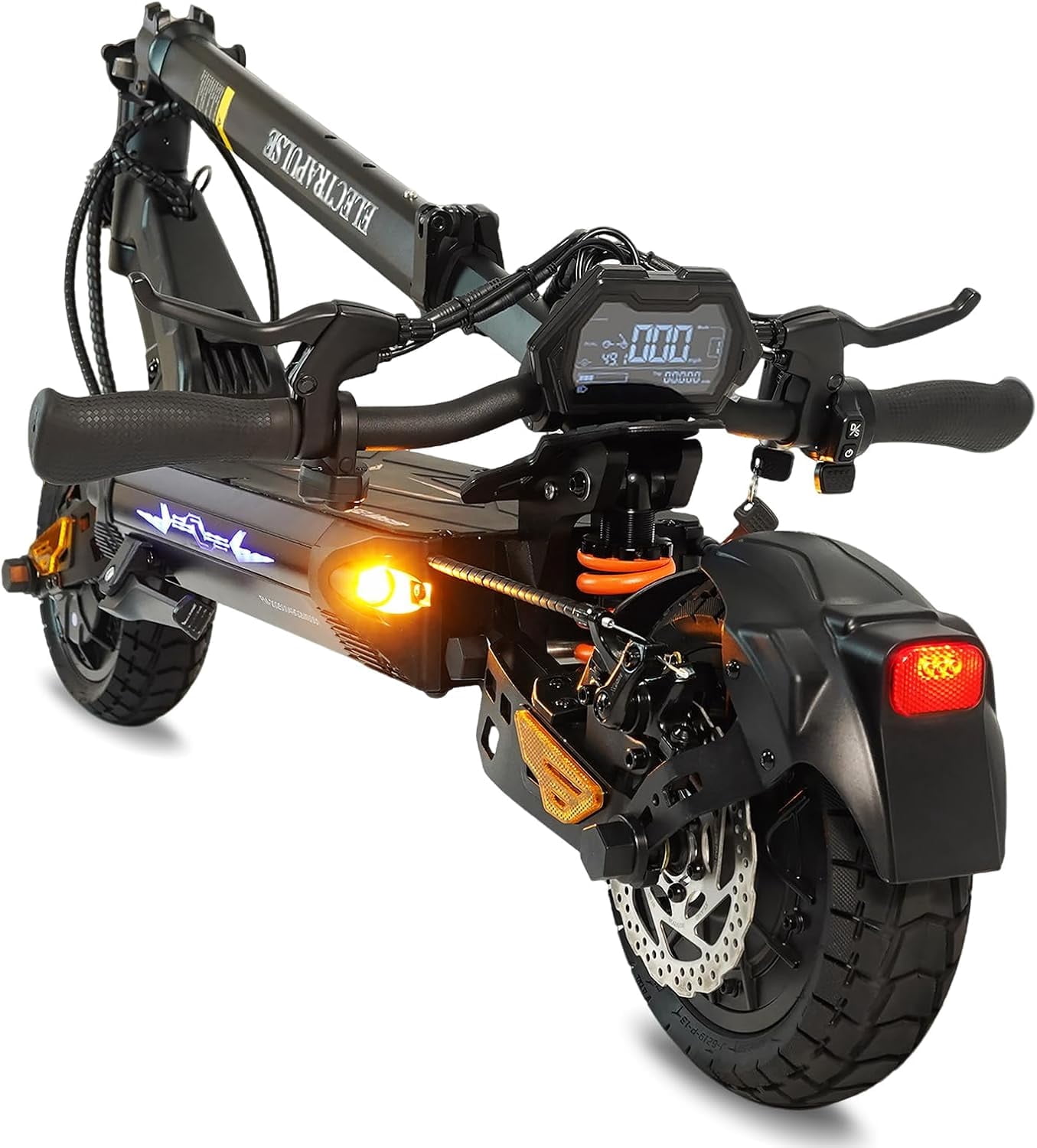 5000W Dual Motor Electric Scooter for Adults, 45 MPH Max Speed, 45 Mile Long Range, 45Max Slope, 52V/25.6AH Large Capacity Battery, Dual Disc Brakes, Foldable Design & UL Safety Certified G2Master
