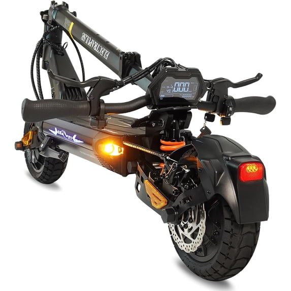 5000W Dual Motor Electric Scooter for Adults, 45 MPH Max Speed, 45 Mile Long Range, 45°Max Slope, 52V/25.6AH Large Capacity Battery, Dual Disc Brakes, Foldable Design & UL Safety Certified G2Master