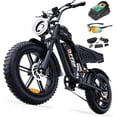 thumbnail image 1 of DTTZH Electric Bike for Adults, 750W Rated Motor, 60V/30Ah, 28 MPH, 100 Miles, E Mountain Bike, 20" x 4" Fat Tire Ebike, UL2849 Certified, 1 of 9
